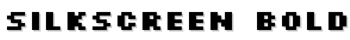 Silkscreen Bold font
